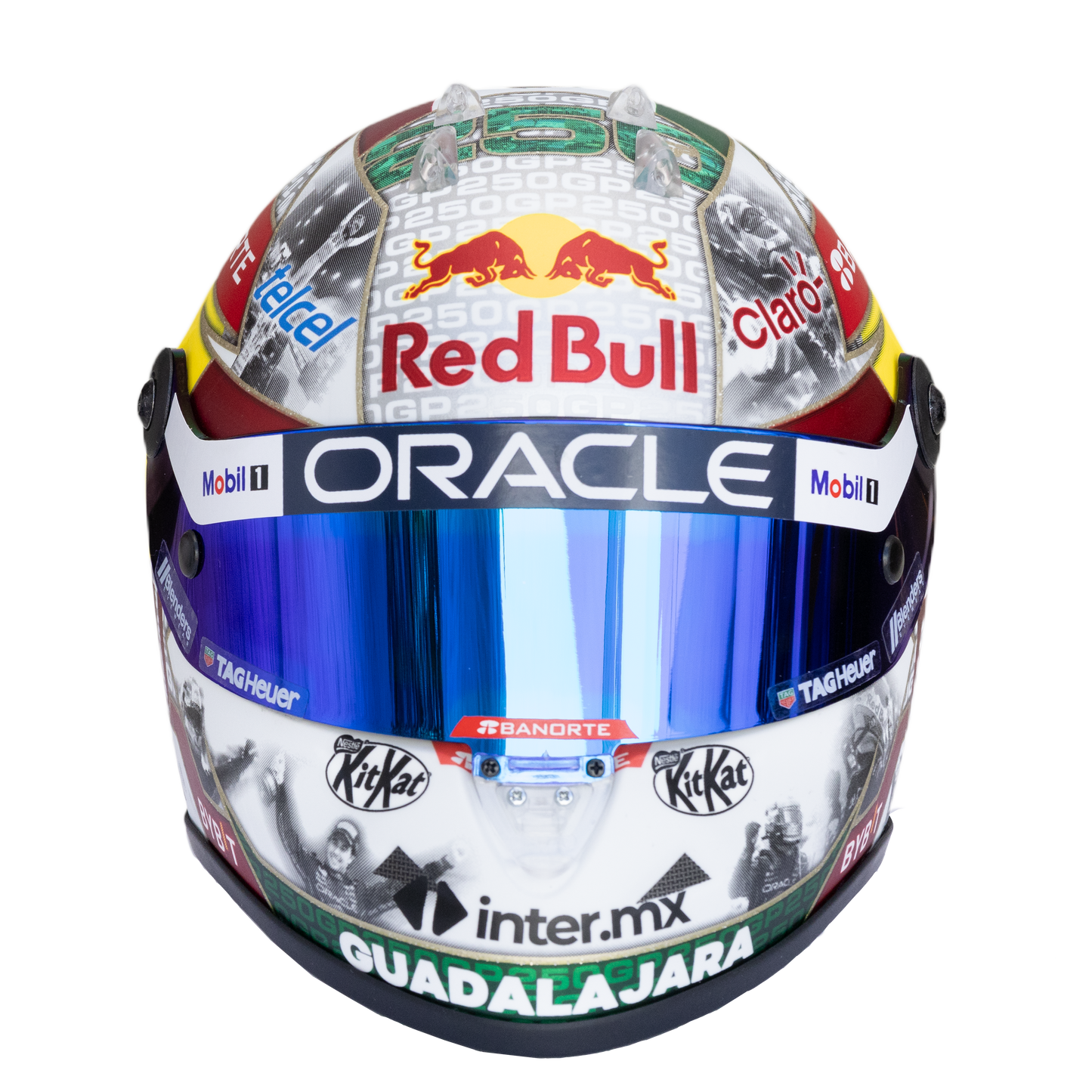 OUTLET SP Mini Helmet 250 GP Singapore 2023 Scale 1:2