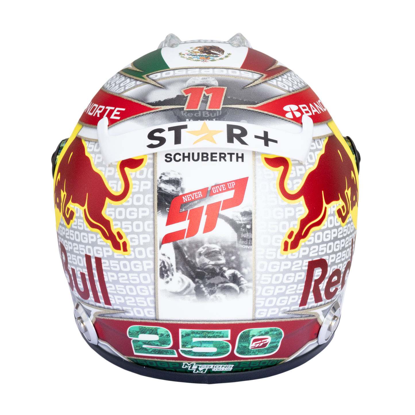 OUTLET SP Mini Helmet 250 GP Singapore 2023 Scale 1:2