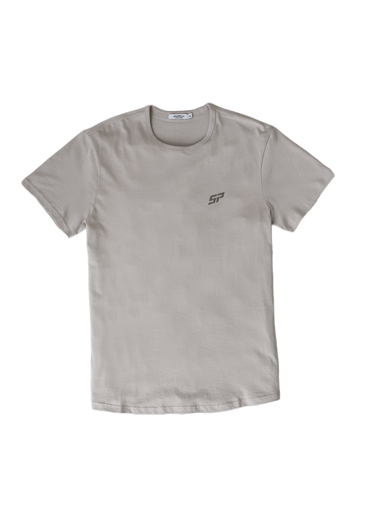 SP BASIC TEE (Never Give Up) BEIGE BY ACAPELLA
